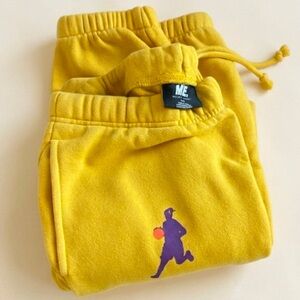 Melody Ehsani | ME. "Female Athlete" Joggers | Yellow & Purple | Size M |